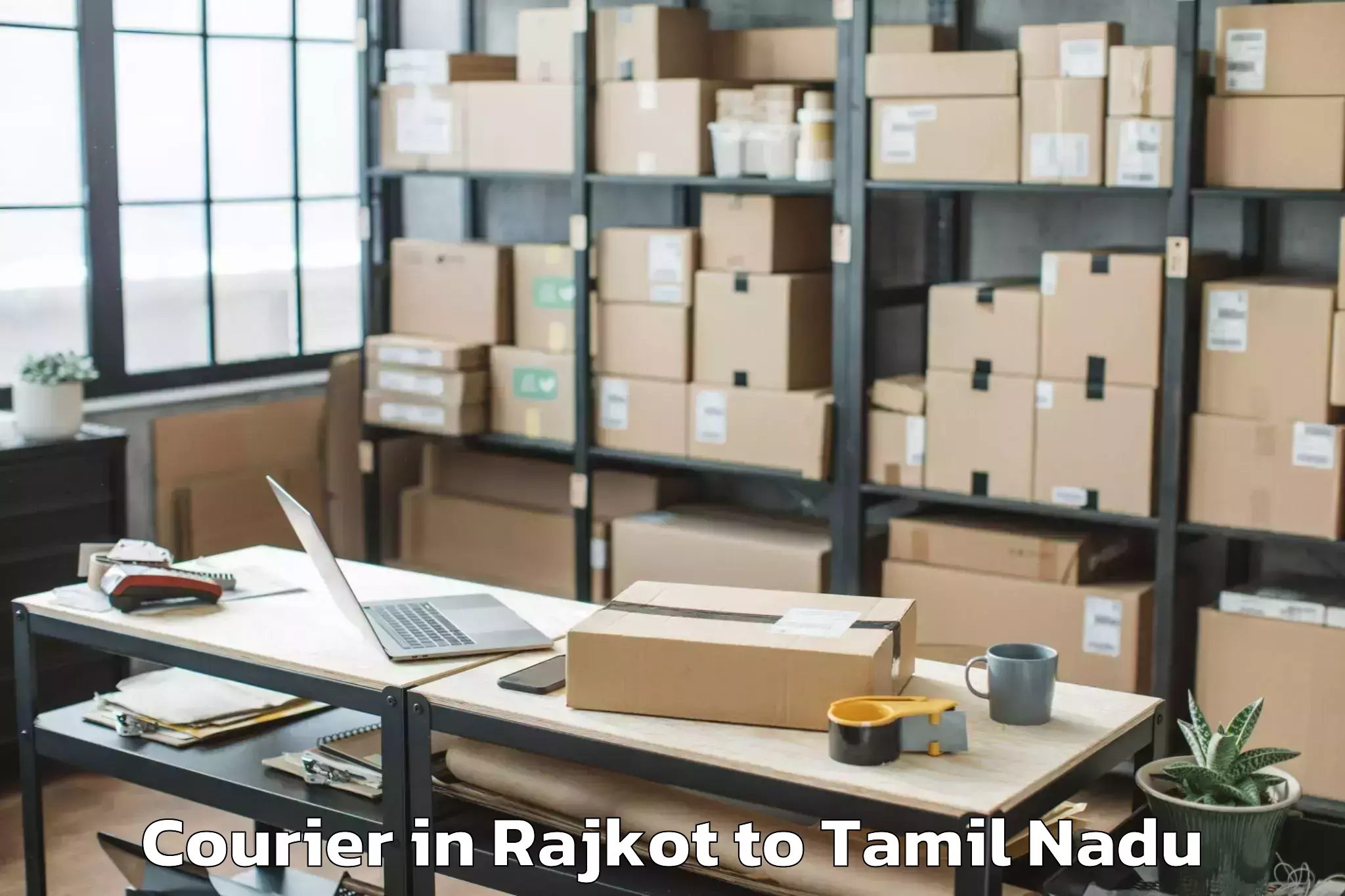 Leading Rajkot to Kadambur Courier Provider